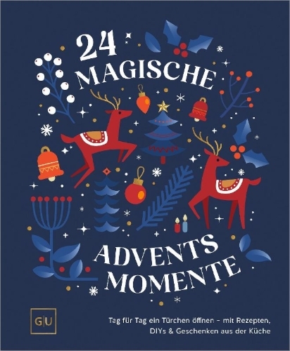 Buchcover und Innenansicht für das Buch: 24 magische Adventsmomente