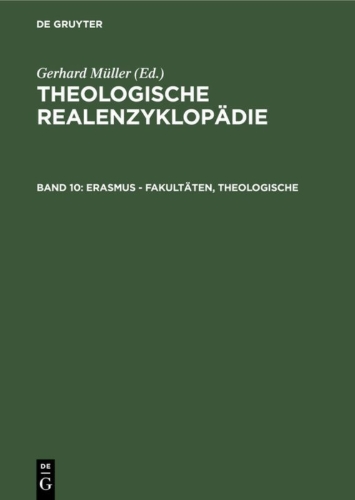 Buchcover und Innenansicht für das Buch: Erasmus - Fakultäten, Theologische