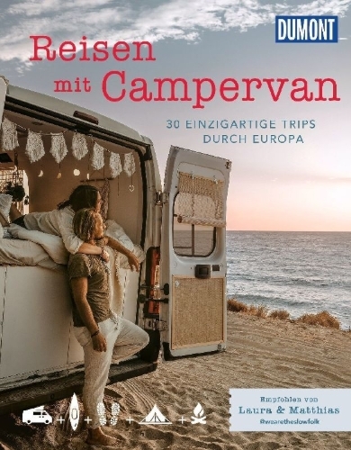 Buchcover und Innenansicht für das Buch: DUMONT Bildband Reisen mit Campervan