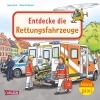 Buchcover und Innenansicht für das Buch: Maxi Pixi 487: Entdecke die Rettungsfahrzeuge