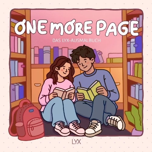 Buchcover und Innenansicht für das Buch: One More Page - Das LYX-Ausmalbuch