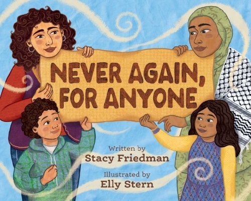 Buchcover und Innenansicht für das Buch: Never Again, for Anyone