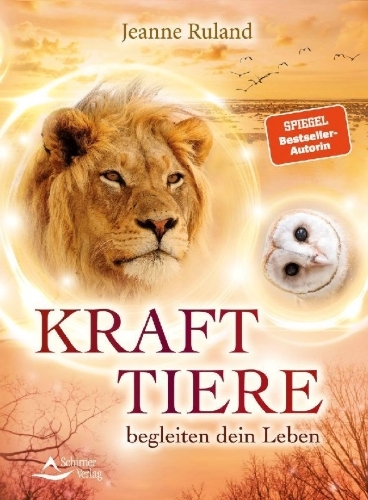 Buchcover und Innenansicht für das Buch: Krafttiere begleiten dein Leben