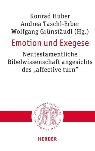 Buchcover und Innenansicht für das Buch: Emotion und Exegese
