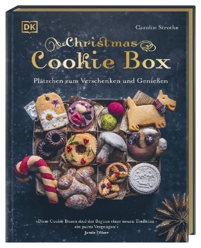 Buchcover und Innenansicht für das Buch: Christmas Cookie Box