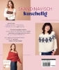 Buchcover und Innenansicht für das Buch: Ärmelschals und Tücher stricken mit JoJoKnitwear