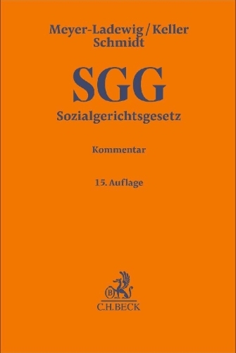 Buchcover und Innenansicht für das Buch: Sozialgerichtsgesetz. SGG