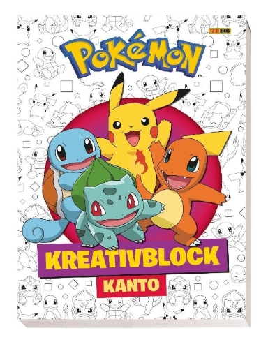 Buchcover und Innenansicht für das Buch: Pokémon: Kreativblock Kanto