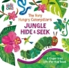 Buchcover und Innenansicht für das Buch: The Very Hungry Caterpillar's Jungle Hide and Seek