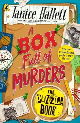 Buchcover und Innenansicht für das Buch: A Box Full of Murders: The Puzzle Book