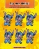 Buchcover und Innenansicht für das Buch: Disney Stitch: Stickern und Rätseln mit Stitch