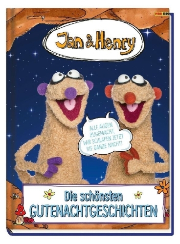 Buchcover und Innenansicht für das Buch: Jan und Henry: Die schönsten Gutenachtgeschichten