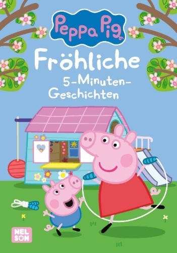 Buchcover und Innenansicht für das Buch: Peppa: Fröhliche 5-Minuten-Geschichten