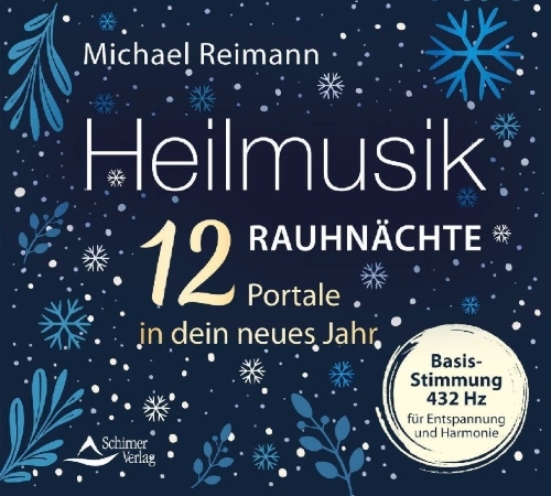 Buchcover und Innenansicht für das Buch: Heilmusik Rauhnächte - 12 Portale in dein neues Jahr