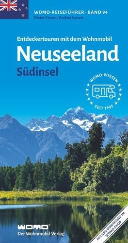 Buchcover und Innenansicht für das Buch: Entdeckertouren mit dem Wohnmobil Neuseeland