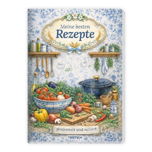 Buchcover und Innenansicht für das Buch: TRÖTSCH - Rezeptbuch zum Selbsteintragen Meine besten Rezepte gesammelt und notiert
