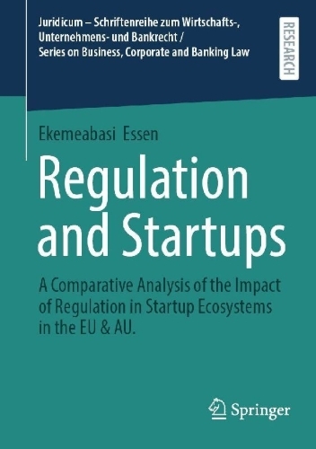 Buchcover und Innenansicht für das Buch: Regulation and Startups