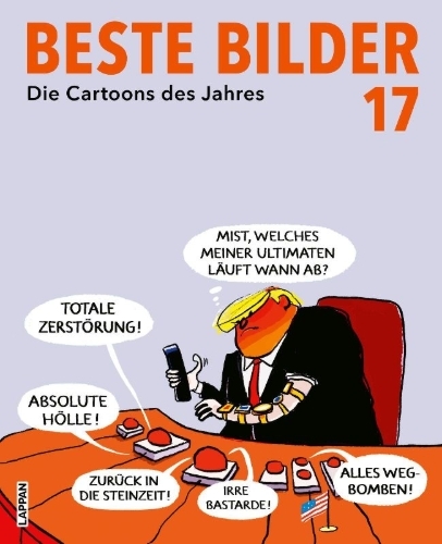 Buchcover und Innenansicht für das Buch: Beste Bilder 17 - Die Cartoons des Jahres 2026