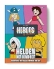 Buchcover und Innenansicht für das Buch: Heroes of Childhood: Helden der Kindheit - Abenteuer mit Maja, Wickie und Co.