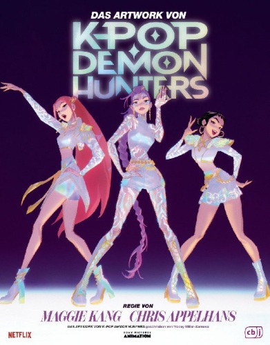 Buchcover und Innenansicht für das Buch: Das Artwork von KPop Demon Hunters