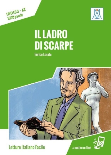 Buchcover und Innenansicht für das Buch: Ladro di scarpe. Livello 03