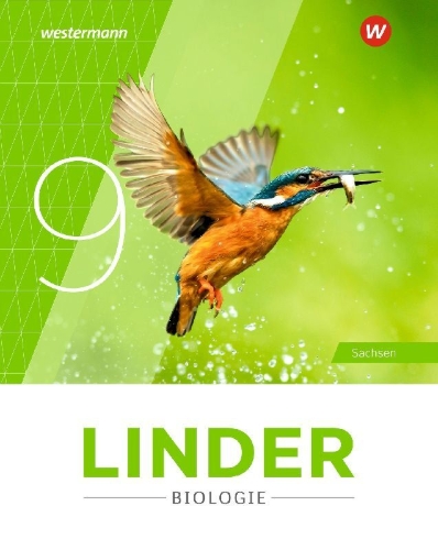 Buchcover und Innenansicht für das Buch: LINDER Biologie SI. 9 Schulbuch. Für Sachsen