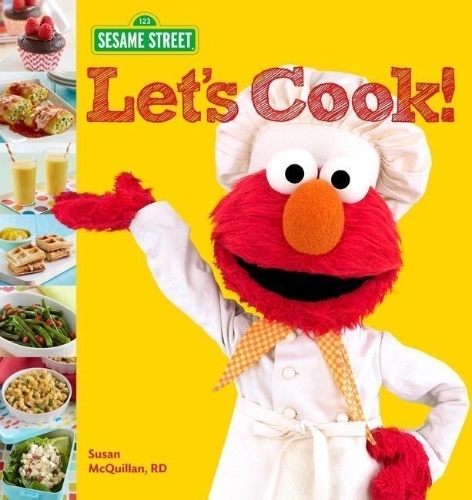 Buchcover und Innenansicht für das Buch: Sesame Street Let's Cook!