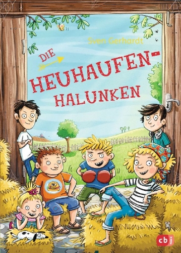Buchcover und Innenansicht für das Buch: Die Heuhaufen-Halunken