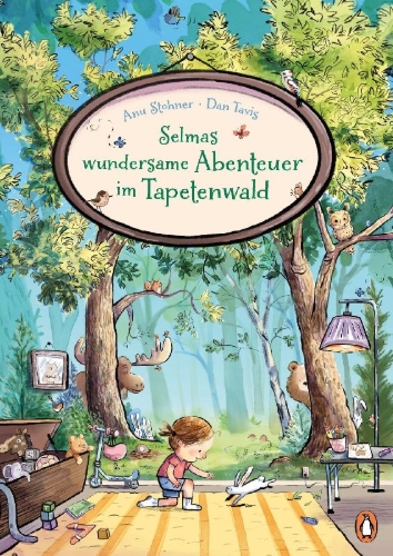 Buchcover und Innenansicht für das Buch: Selmas wundersame Abenteuer im Tapetenwald