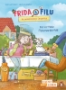 Buchcover und Innenansicht für das Buch: Frida und Filu - Die unsichtbaren Detektive - Der verflixte Flohmarkt-Fall