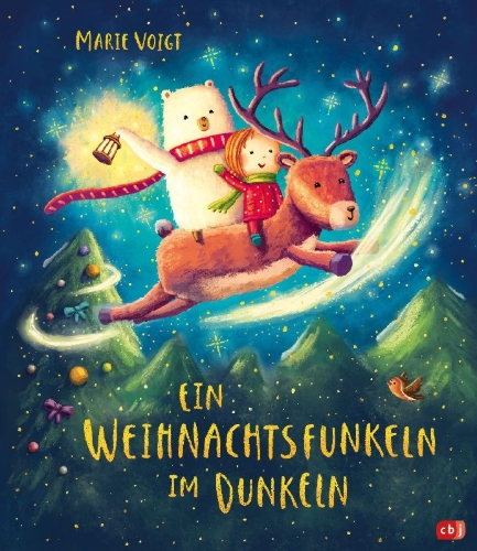 Buchcover und Innenansicht für das Buch: Ein Weihnachtsfunkeln im Dunkeln