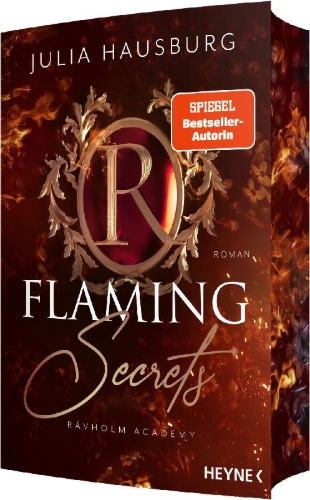 Buchcover und Innenansicht für das Buch: Rävholm Academy - Flaming Secrets