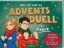 Buchcover und Innenansicht für das Buch: Das ultimative Adventsduell für Paare. 24 Spiele - 1 Gewinner