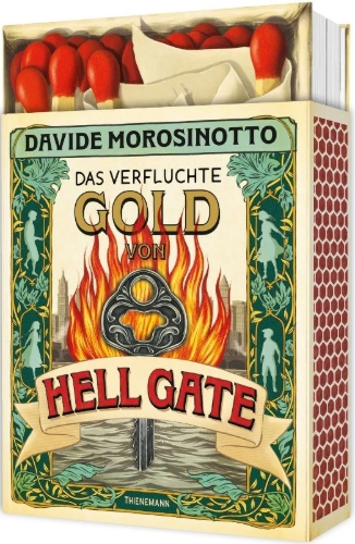 Buchcover und Innenansicht für das Buch: Il leggendario tesoro Hell Gate