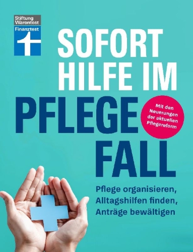 Buchcover und Innenansicht für das Buch: Sofort Hilfe im Pflegefall