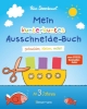 Buchcover und Innenansicht für das Buch: Mein kunterbuntes Ausschneide-Buch