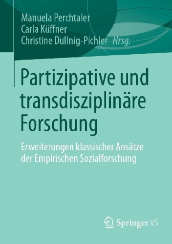 Buchcover und Innenansicht für das Buch: Partizipative und transdisziplinäre Forschung