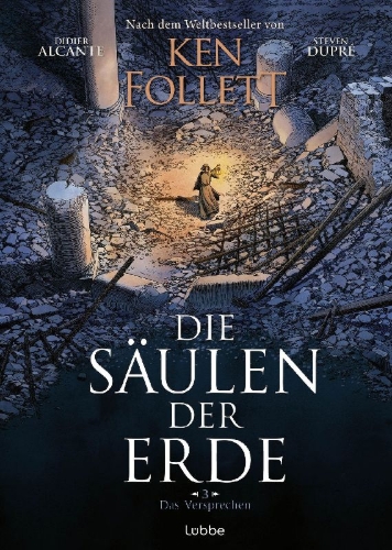 Buchcover und Innenansicht für das Buch: Les Pilliers de la Terre - Tome 03: Le Chantier de l'espoir
