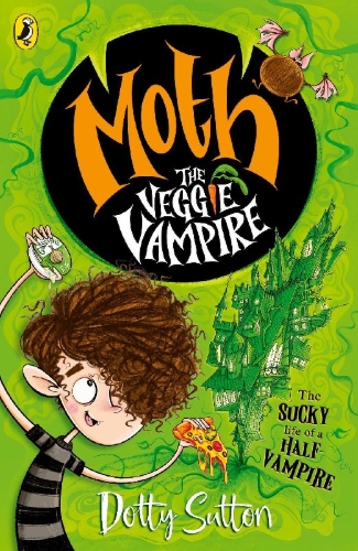 Buchcover und Innenansicht für das Buch: Moth the Veggie Vampire
