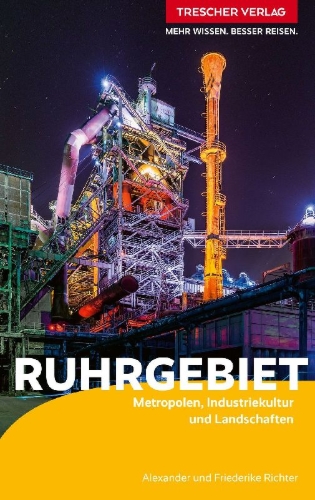 Buchcover und Innenansicht für das Buch: TRESCHER Reiseführer Ruhrgebiet