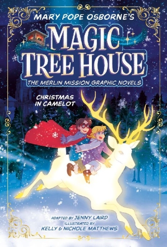 Buchcover und Innenansicht für das Buch: Christmas in Camelot Graphic Novel