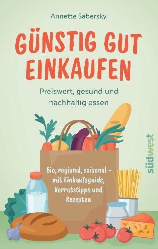 Buchcover und Innenansicht für das Buch: Günstig gut einkaufen