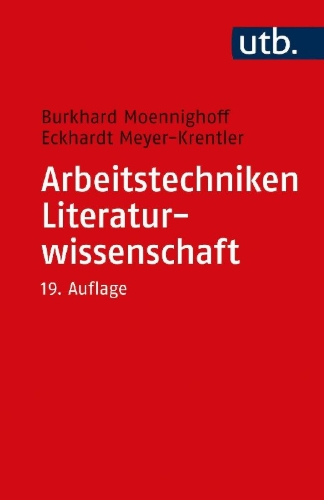Buchcover und Innenansicht für das Buch: Arbeitstechniken Literaturwissenschaft