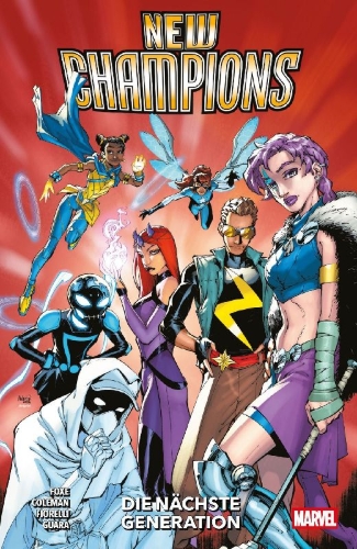Buchcover und Innenansicht für das Buch: New Champions (2025) #1-#8
