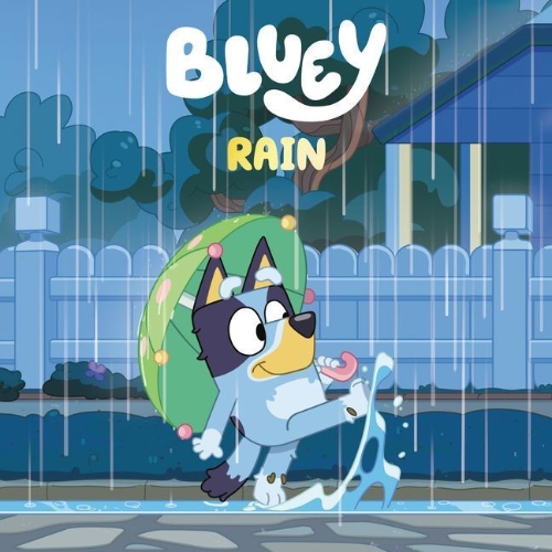 Buchcover und Innenansicht für das Buch: Bluey: Rain