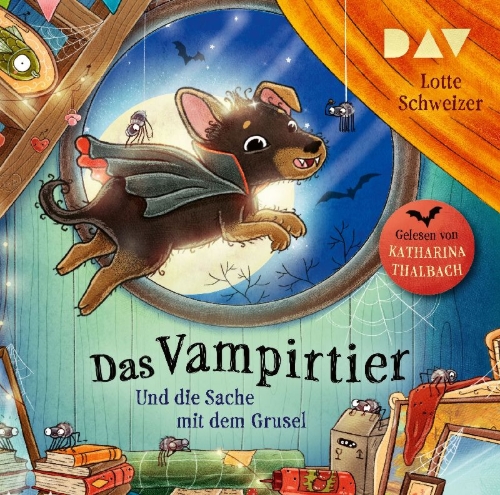 Buchcover und Innenansicht für das Buch: Das Vampirtier und die Sache mit dem Grusel