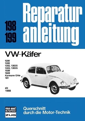 Buchcover und Innenansicht für das Buch: VW Käfer ab 1968