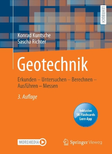 Buchcover und Innenansicht für das Buch: Geotechnik