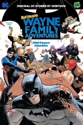 Buchcover und Innenansicht für das Buch: Batman: Wayne Family Adventures Volume One
