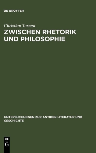Buchcover und Innenansicht für das Buch: Zwischen Rhetorik und Philosophie
